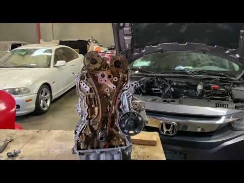 2016-2019 Honda civic Engine timing chain installation #hondacivic #honda Honda #timingchain