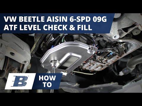 How To Check and Fill VW Beetle Transmission Fluid aka Beetle ATF Level Aisin 6 Speed 09G