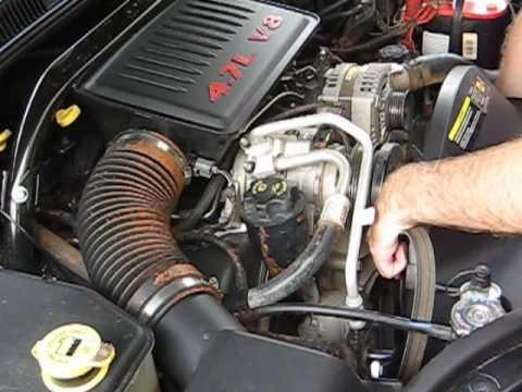 How to Change Your Serpentine Belt, Jeep 4.7L