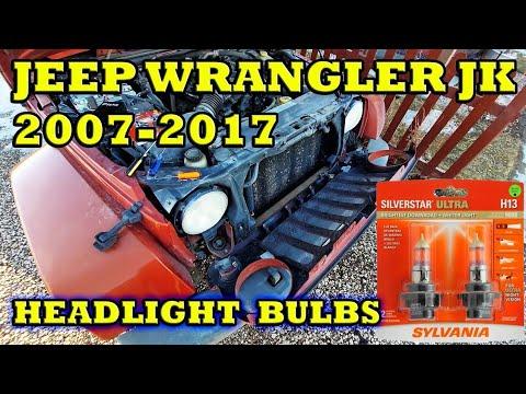 How to Replace Both Headlight Bulbs on a 2015 Jeep Wrangler (H13/9008)