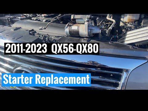 How to Replace the Starter Motor on a 2016 INFINITI QX80 5.6L V8