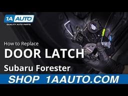 How to Replace Door Latch &amp; Lock Actuator 13-18 Subaru Forester