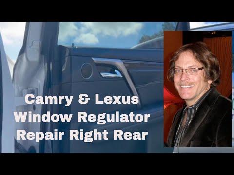 12-20 Toyota Camry, 16-20 Lexus RX 350, 450 Right Rear Window Regulator Repair