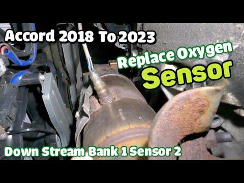 How to replace down stream oxygen sensor bank 1 sensor 2 on Honda Accord 2018 to 2021
