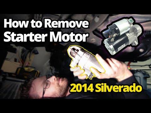 How to Remove Starter 2014 Silverado, Sierra, Suburban, Tahoe with 5.3L L83 and 6.2L L86