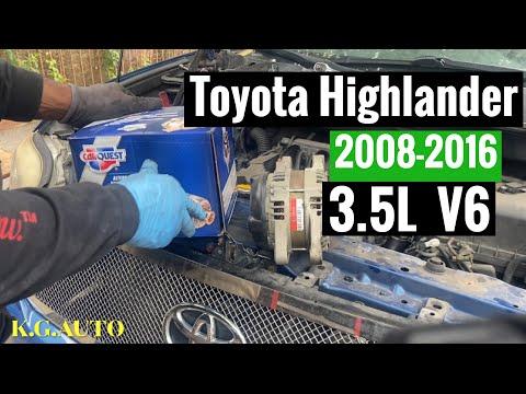 2008-2016 Toyota Highlander 3.5L V6  Alternator Replacement 🚙