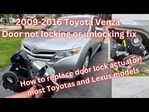 How to fix Toyota door lock not locking or unlocking, how to replace door lock actuator on Toyota?
