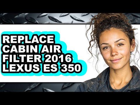 How to Replace the Cabin Air Filter on a 2016 Lexus ES350 (DIY Guide)