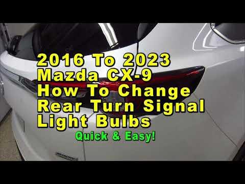 How to Replace Rear Turn Signal Bulbs (or LED Tail Lamp) on a 2018 Mazda CX-9