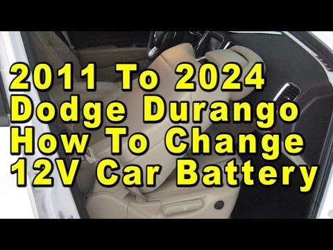 How to Replace the 12V Battery on a 2016 Dodge Durango (Under Passenger Seat)