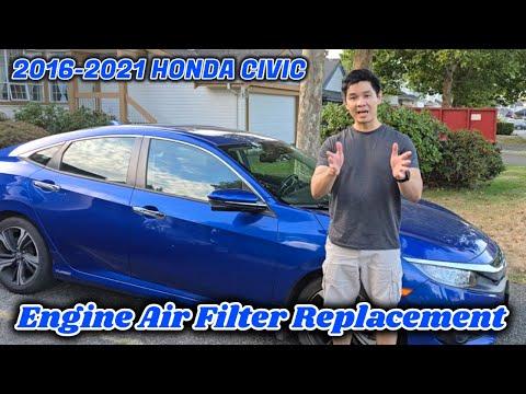How to Replace the Engine Air Filter on a 2016-2026 Honda Civic (Engine: Inline 4 2.0L)