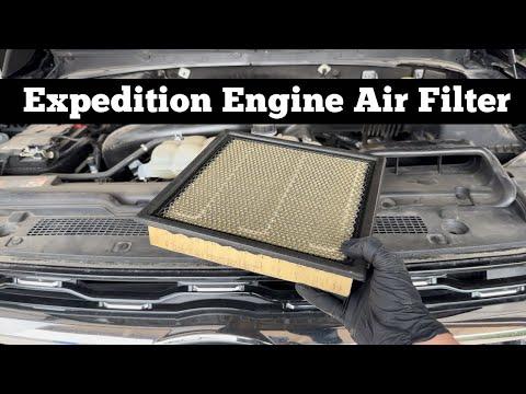 How To Replace Engine Air Filter In 2018 - 2024 FORD EXPEDITION - Remove &amp; Change 3.5L V6 Filter DIY