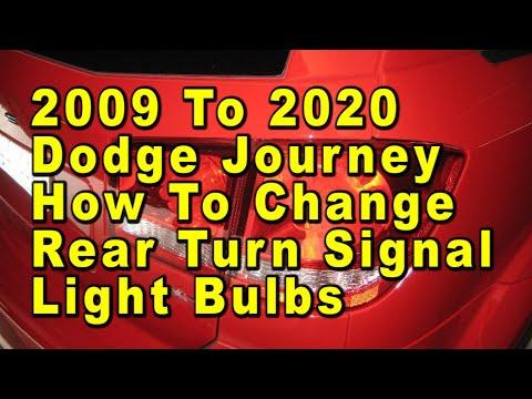 2009 To 2020 Dodge Journey How To Change Rear Turn Signal Light Bulbs With Part Number