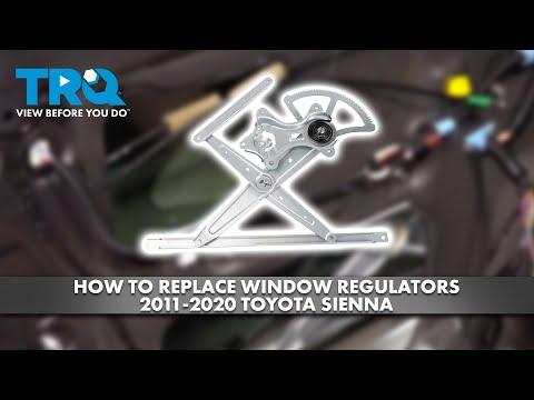 How to Replace Window Regulators 2011-2020 Toyota Sienna