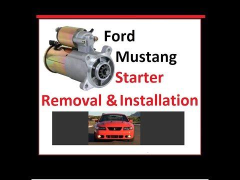 Ford Mustang Starter removal & Replacement. How to change a starter