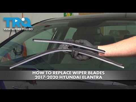 How to Replace Front Windshield Wiper Blades on a 2017-2020 Hyundai Elantra