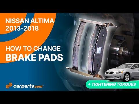 How to replace the Front Brake Pads 2013-2018 Nissan Altima 🚗