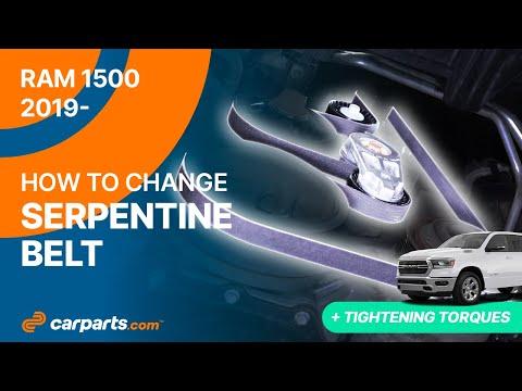 How to replace the Serpentine belt 2019 - 2025 5.7 RAM 1500 🚗
