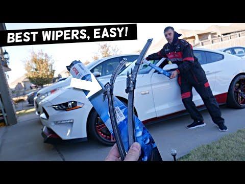 HOW TO REPLACE WINDSHIELD WIPERS ON FORD MUSTANG 2015 2016 2017 2018 2019 2020 2021 2022