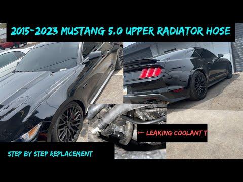 2015-2023 Ford Mustang 5.0 Upper Radiator Hose Replacement *STEP BY STEP*