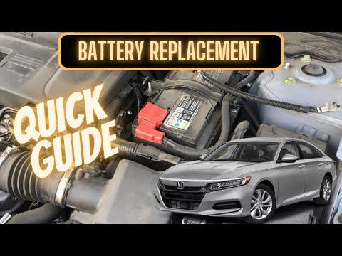 How to Replace the 12V Battery on a 1976-2024 Honda Accord (Engine: Inline 4 2.0L)