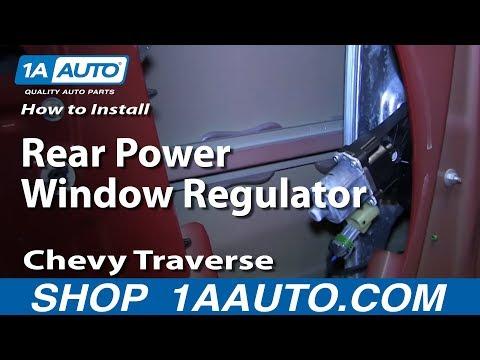 How To Replace Rear Power Window Regulator 09-13 Chevy Traverse