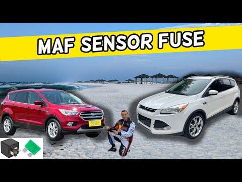 FORD ESCAPE MAF SENSOR FUSE, MASS AIR FLOW SENSOR FUSE LOCATION 2013 2014 2015 2016 2017 2018 2019