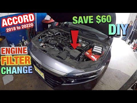 How to Replace the Engine Air Filter on a 2014-2022 Honda Accord (Engine: Inline 4 2.0L)