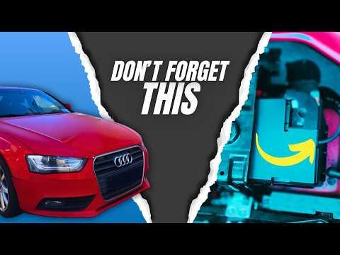 How to Replace and Register the Battery on a 2016 Audi A4 (Trunk-Mounted)