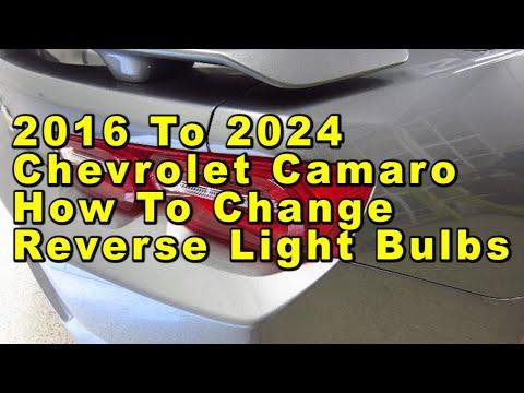 How to Replace Reverse (Backup) Light Bulbs on a 2018 Chevrolet Camaro