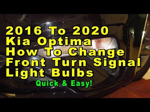 How to Replace Front Turn Signal Bulbs on a 2016 Kia Optima (Step-by-Step)