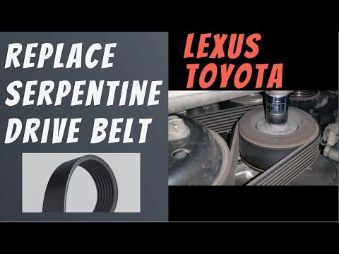 How to Replace the Serpentine Belt on a 2016 Lexus RX350 3.5L V6