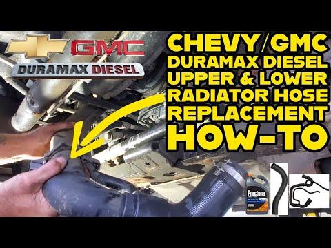 Duramax Diesel Upper & Lower Radiator Hose Replacement Chevy Silverado/GMC Sierra How To