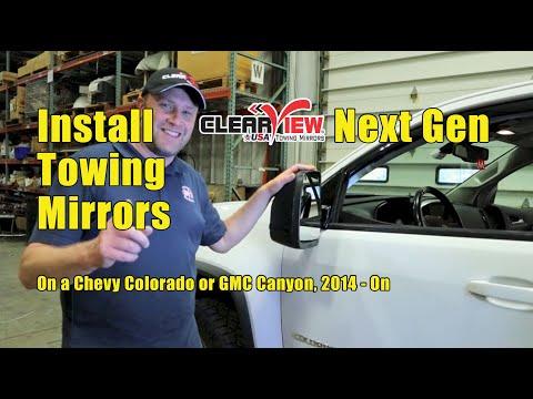 Install Clearview Next Gen Towing Mirrors on a Chevy Colorado or GMC Canyon, 2014 - On