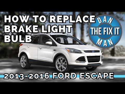 2013 - 2016 Ford Escape Brake Light Bulb Replacement How to Remove &amp; Replace Taillight Assembly DIY!