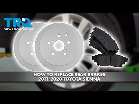 How to Replace Rear Brake Pads and Rotors on a 2016 Toyota Sienna