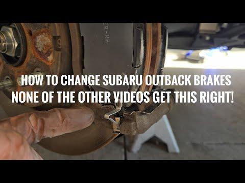 How to Change Subaru Outback BRAKES DIY. The ONE thing you MUST do 2015-2025