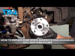How to Replace Rear Wheel Bearing &amp; Hub Assemblies 2013-2019 Ford Escape