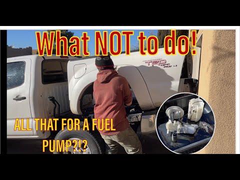 Replacing My 2nd Gen Toyota Tacoma Fuel Pump