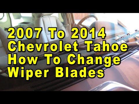 How to Replace Front Windshield Wiper Blades on a 2008 Chevrolet Tahoe