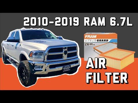 How to Replace RAM Air Filter for 2500 3500 2010 - 2019 | Cummins 6.7L Diesel |BEST filter