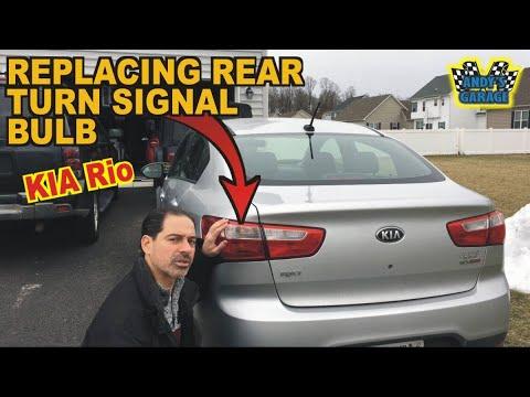 How to Replace Rear Turn Signal Bulbs on a 2016 Kia Rio (Tail Lamp Removal)