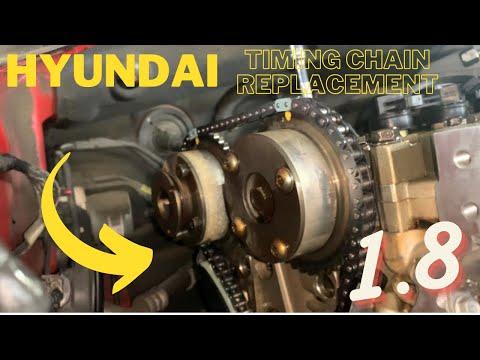 Timing chain replacement on a 2015 Hyundai Elantra 1.8 | timing marks Hyundai 1.8