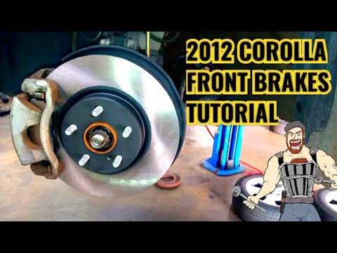 2012 COROLLA FRONT BRAKES TUTORIAL