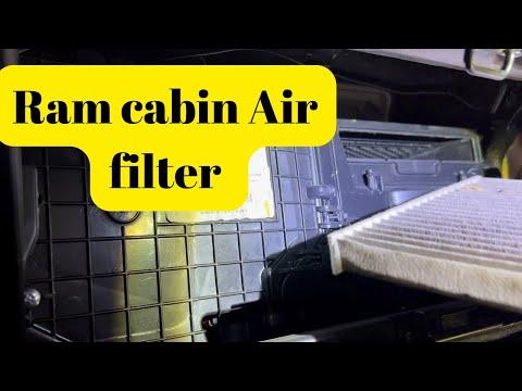 How to Replace the Cabin Air Filter on a 2018 Ram 3500 (Behind Glove Box)