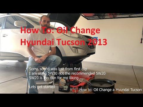 How to Change Engine Oil and Filter on a 2013 Hyundai Tucson 2.4L