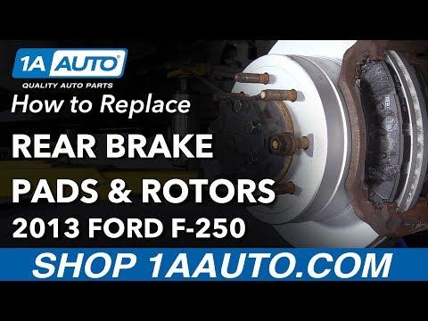 How to Replace Rear Brakes 11-16 Ford F250