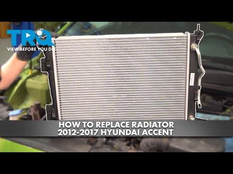 How to Replace Radiator 2012-2017 Hyundai Accent