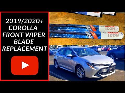 How to Replace Front Windshield Wipers on a 2009-2019 Toyota Corolla (Body: Sedan)