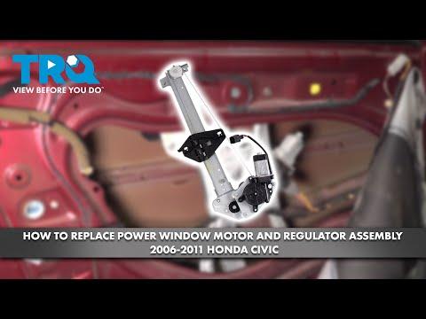 How to Replace Power Window Motor &amp; Regulator Assembly 2006-2011 Honda Civic